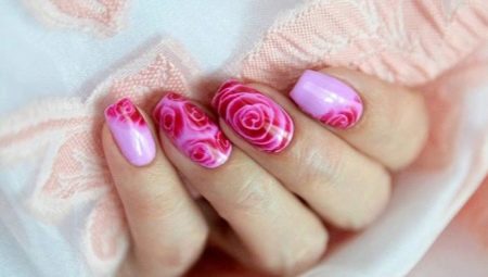How to draw a rose on the nails: design options and ways of drawing