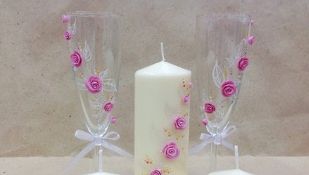 How to decorate the wedding candles with your own hands?