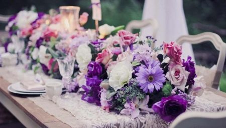 Wedding in purple colors: the meaning of color and recommendations for the design of the celebration