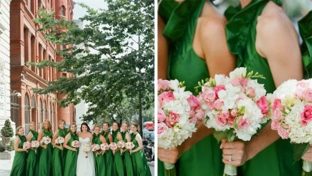 Wedding in green: the meaning of shade and options for the design of the celebration