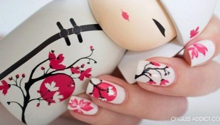 Bright ideas to create a manicure with sakura