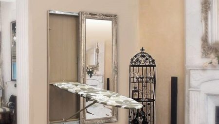 Mirror with ironing board: features, rules for selection and installation