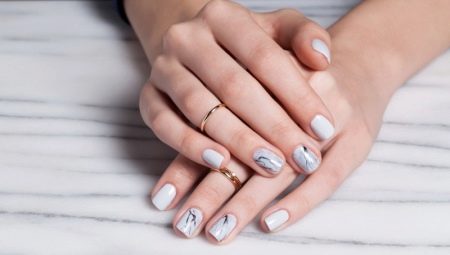 Ideas light manicure for short nails