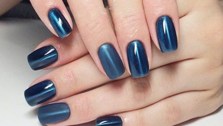 How to apply gel polish cat eye?