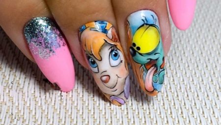 Cartoons on Nails: Features and Design Ideas
