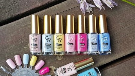 Features nail polish Golden Rose