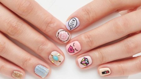 Choosing a manicure design for short nails