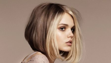 Bob-cut on medium hair