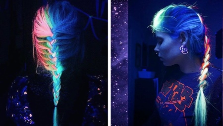 Neon hair dye: pros and cons, rules of application