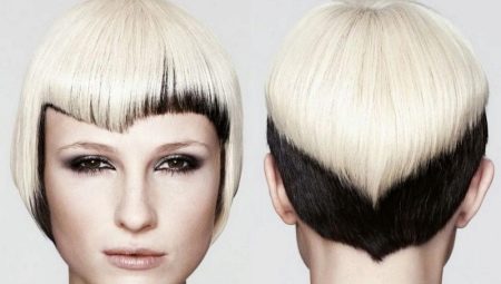 تلوين الشعر القصير بلونين