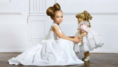 Hairstyles for girls at the matinee in kindergarten