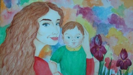 How to draw a gift for mom?