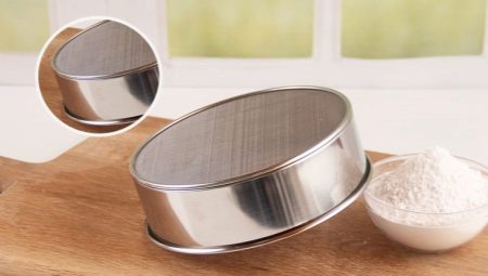 Flour sieve: types, features of choice and operation