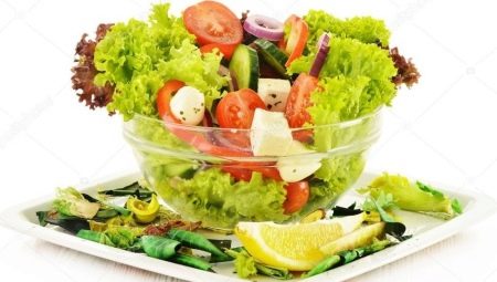 Salad: from what materials do and how to choose them?