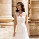 Wedding dress for the bride of small or short stature