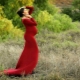 Red dress for pregnant women