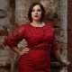 Red dress for obese women