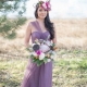 Lavender evening dress