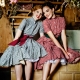Dresses from coarse calico