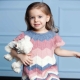 Knitted dress for girl