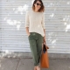 Women's military style trousers