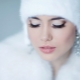White fur coat