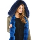 Blue Fur Parka