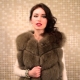 Arctic fox fur coat
