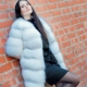 Fur coat across