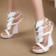White wedge sandals