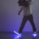Sneakers with glowing soles