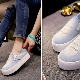 Denim slip-on sneakers