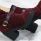 Burgundy ankle boots