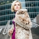 Leopard fur coat