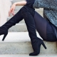 Boots with a thick heel