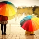 Rainbow umbrellas