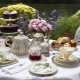 Properly serving tea table