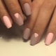 Beige-pink manicure - design ideas and design features
