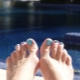 Turquoise pedicure: original ideas and tips for making