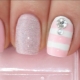 Pale pink manicure: romance and finesse