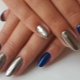 Metallic manicure design colors and options