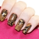Nail design with snake skin effect - boldly, but beautiful!