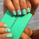 Ideas for creating a manicure in the style of Tiffany