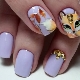 Ideas unusual design manicure with a fox