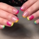 Ideas for decorating a color jacket on short nails