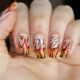 How to make a manicure with fire?