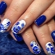 How to make a manicure in the style of Gzhel?