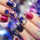 Beautiful ideas for creating a red and blue manicure