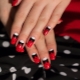 Red and black manicure - the embodiment of brightness and elegance