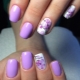 Purple manicure: specific colors and fashion ideas